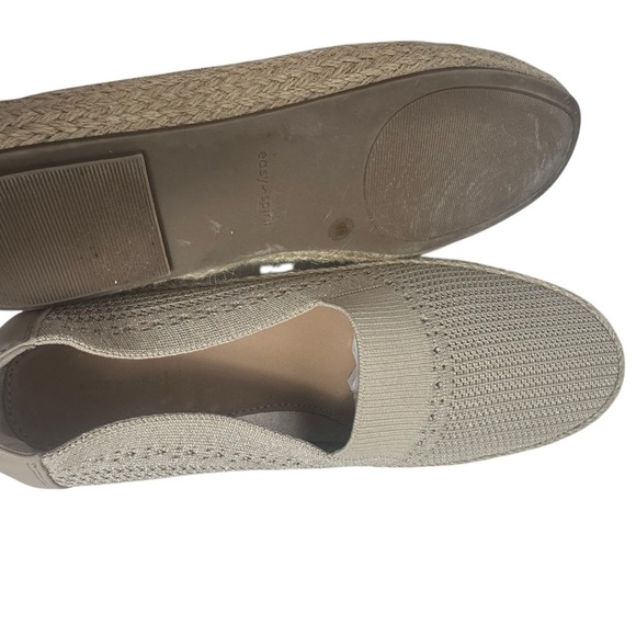 Easy Spirit Hassie espadrille slip on tan shoes with metallic threads size 10 - Picture 7 of 10